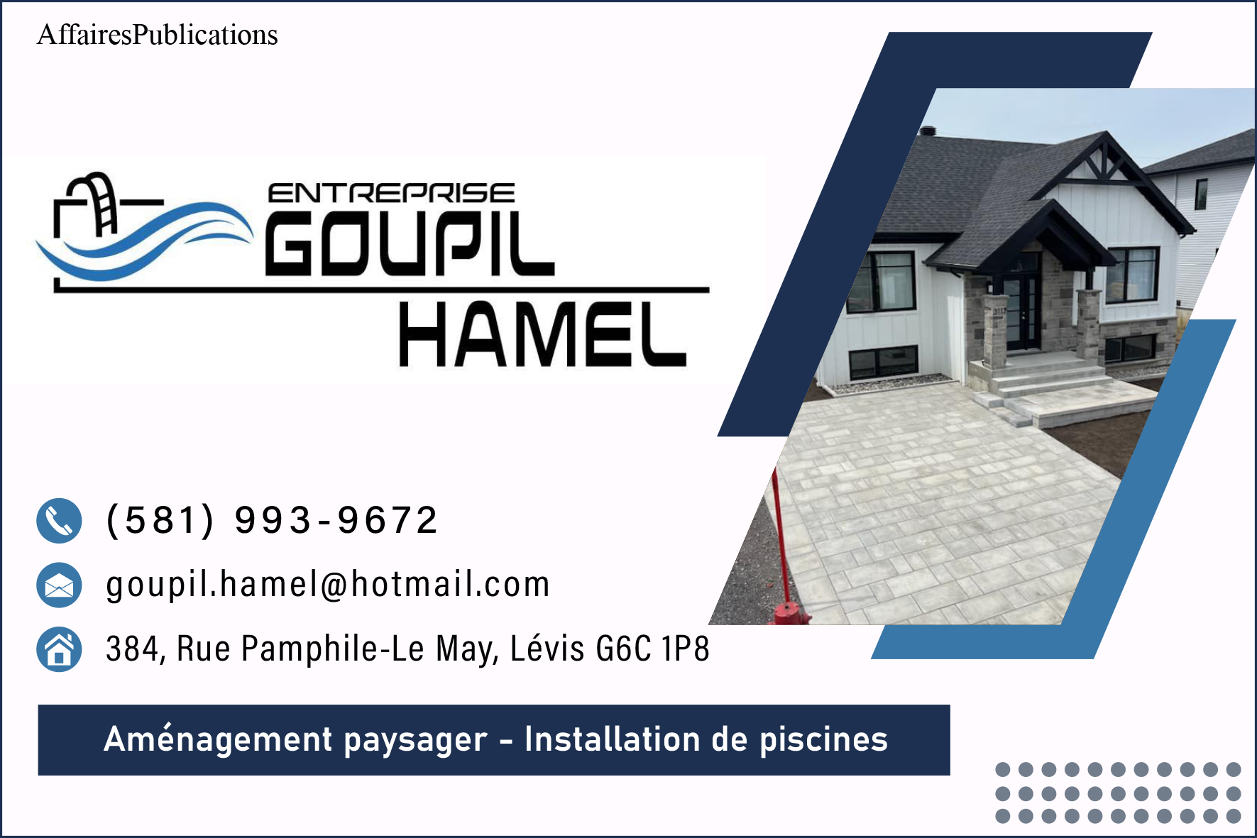 ENTREPRISE GOUPIL ET HAMEL INC