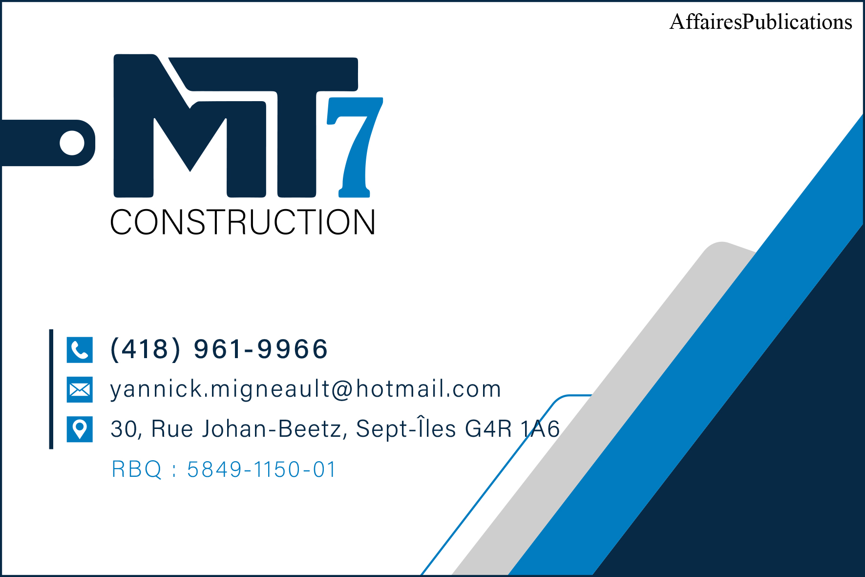 MT7 CONSTRUCTION INC