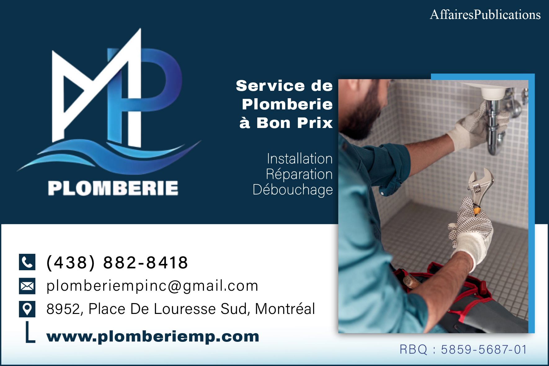 PLOMBERIE MP INC
