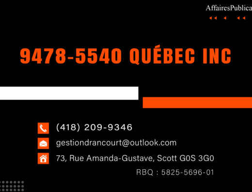 9478-5540 QUÉBEC INC
