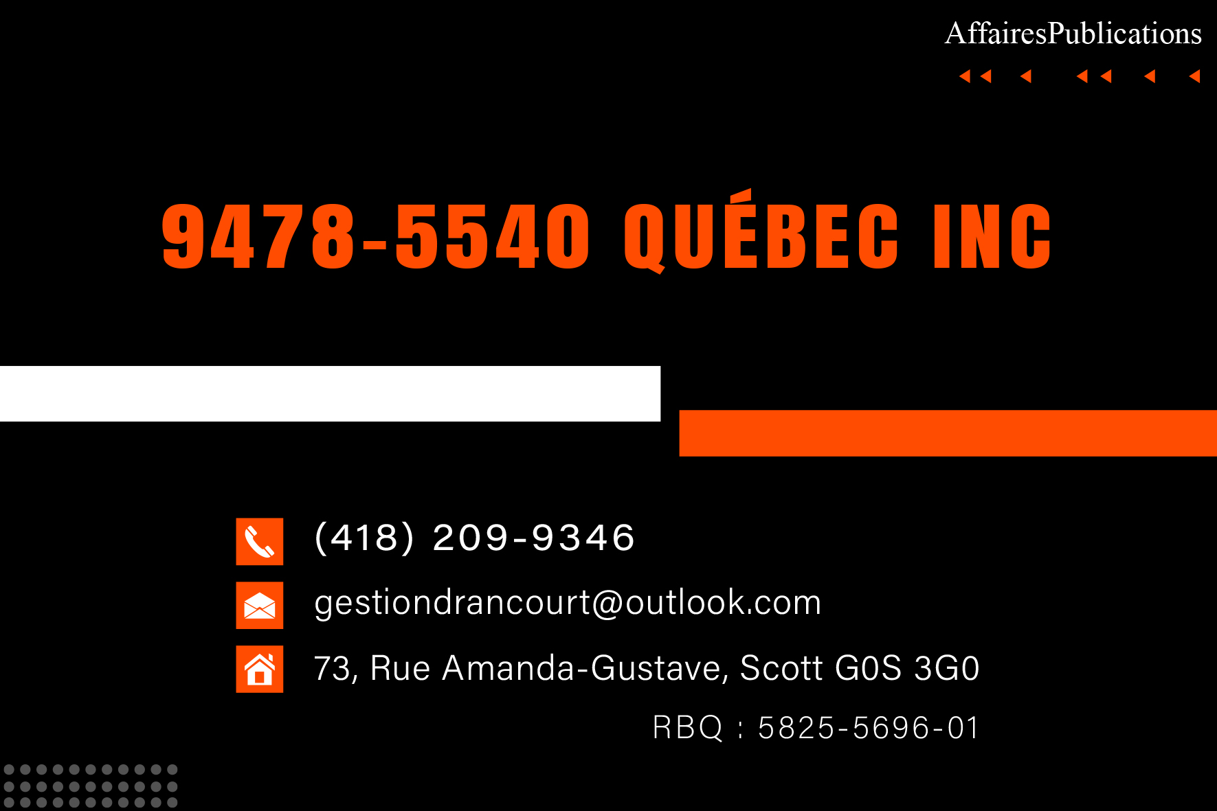 9478-5540 QUÉBEC INC