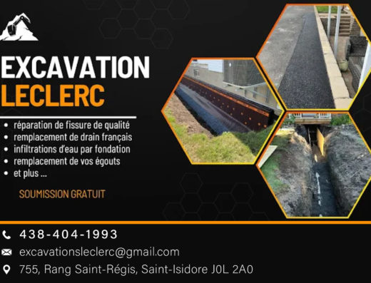 EXCAVATION DAVID LECLERC INC