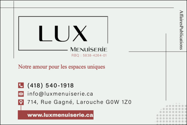 LUX MENUISERIE INC