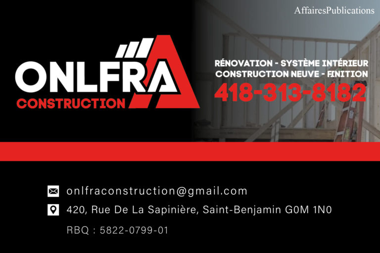 ONLFRA CONSTRUCTION 9472-9183 QUÉBEC INC