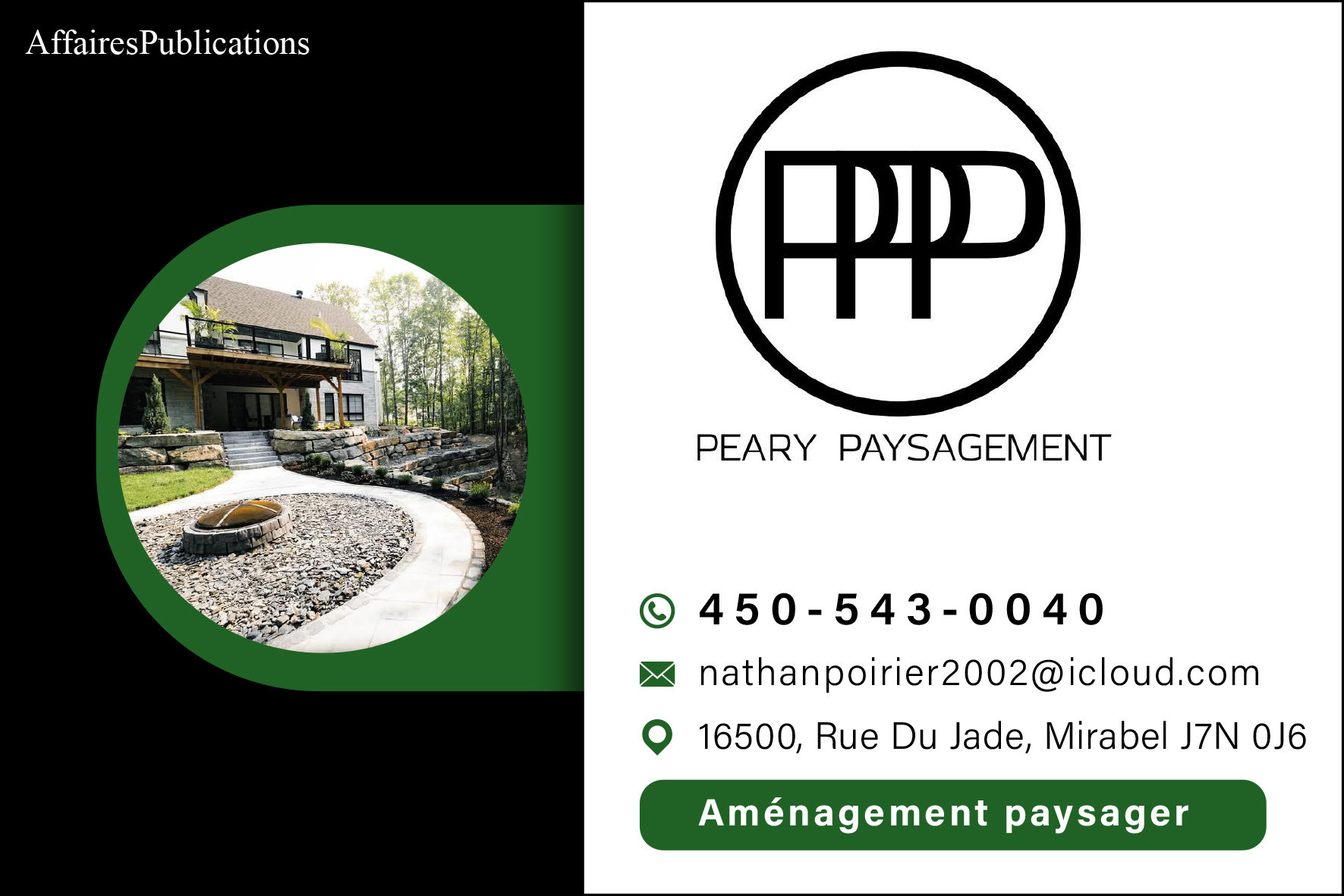 PEARY PAYSAGEMENT S.E.N.C.