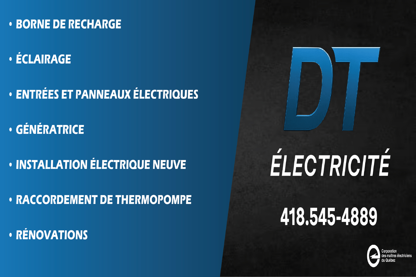 ÉLECTRICITÉ DT 9535-5897 QUÉBEC INC
