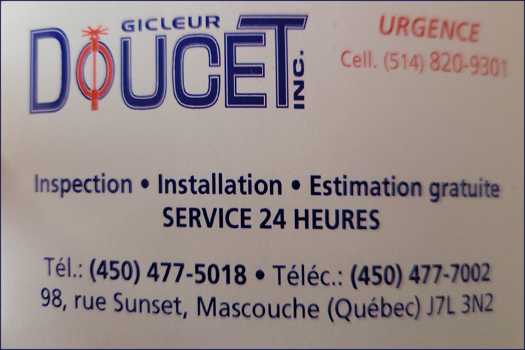 GICLEURS AUTOMATIQUES E. DOUCET INC