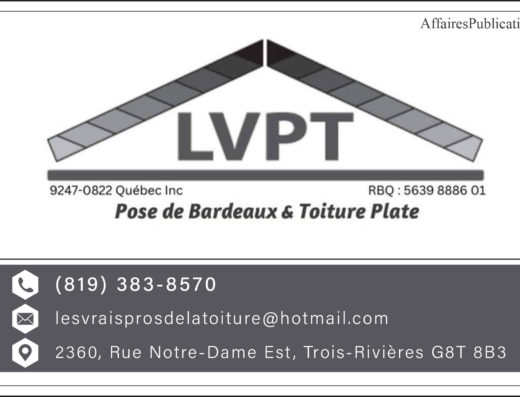 LES VRAIS PROS DE LA TOITURE – LVPT 9247-0822 QUÉBEC INC