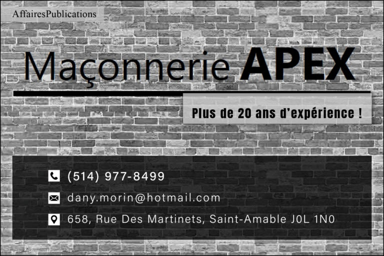 MAÇONNERIE APEX 9360-6580 QUÉBEC INC
