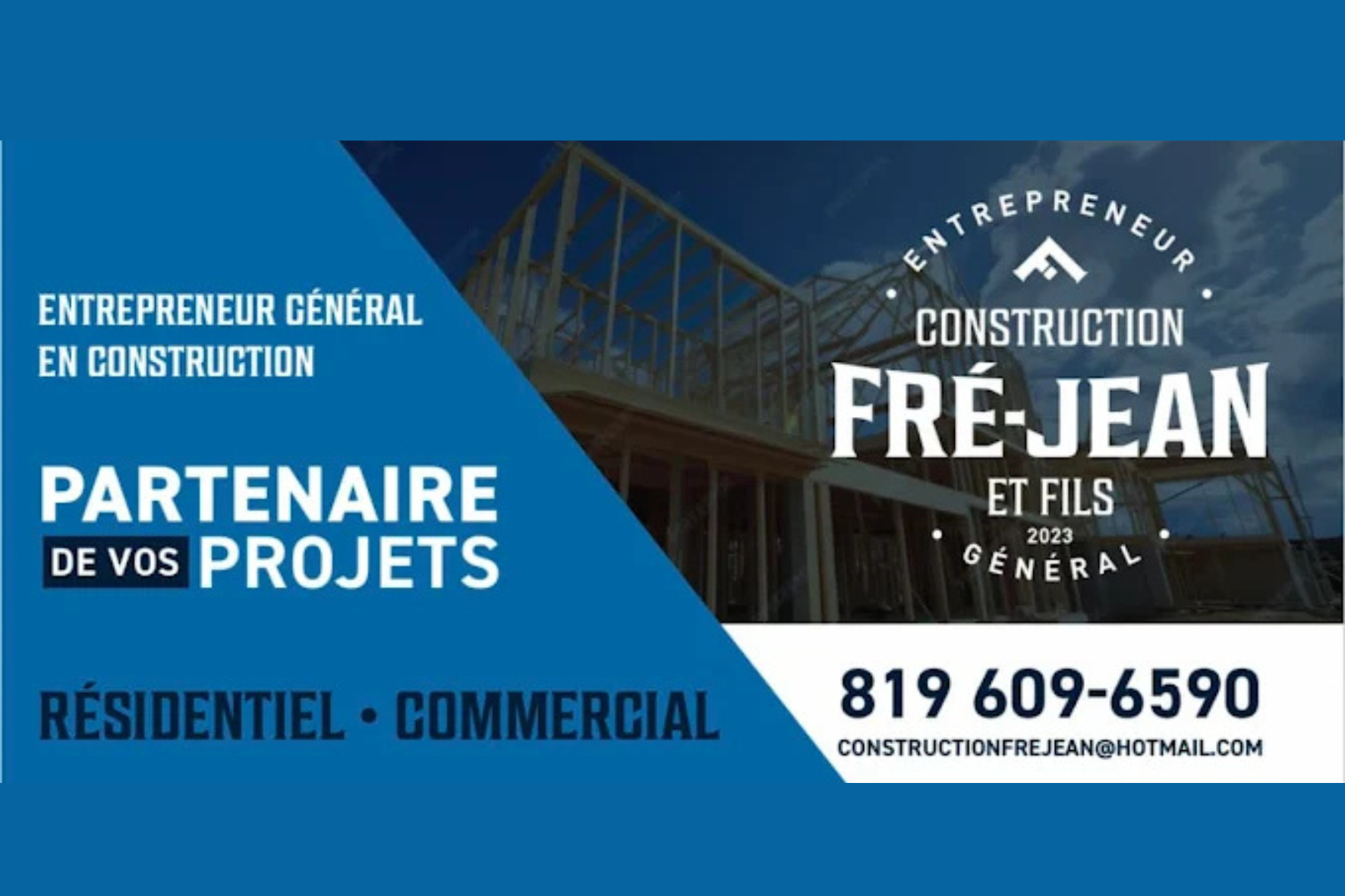 CONSTRUCTION FRÉ-JEAN ET FILS 2023 INC