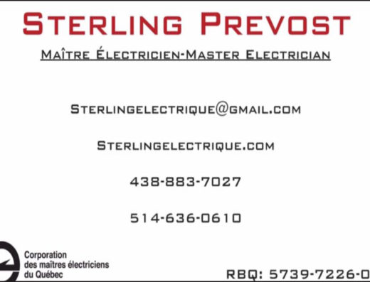 ÉLECTRICITÉ STERLING 9403-5763 QUÉBEC INC
