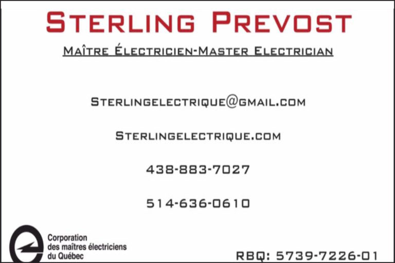 ÉLECTRICITÉ STERLING 9403-5763 QUÉBEC INC