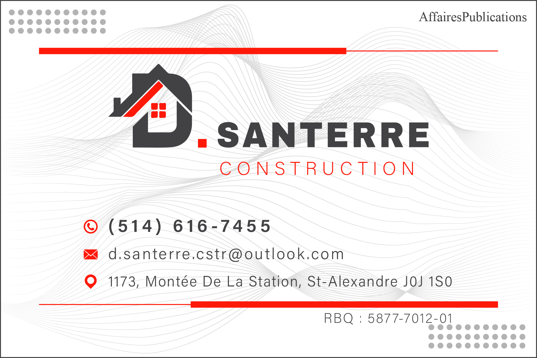 D. SANTERRE CONSTRUCTION INC