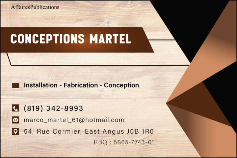 CONCEPTIONS MARTEL INC