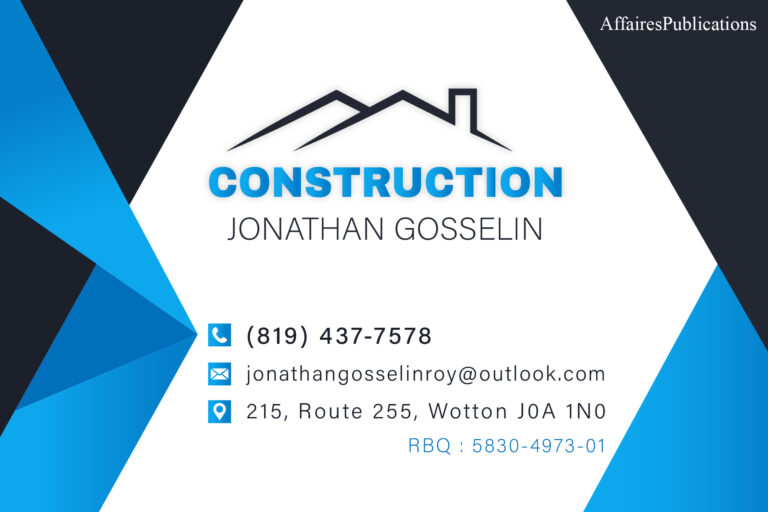 CONSTRUCTION JONATHAN GOSSELIN INC
