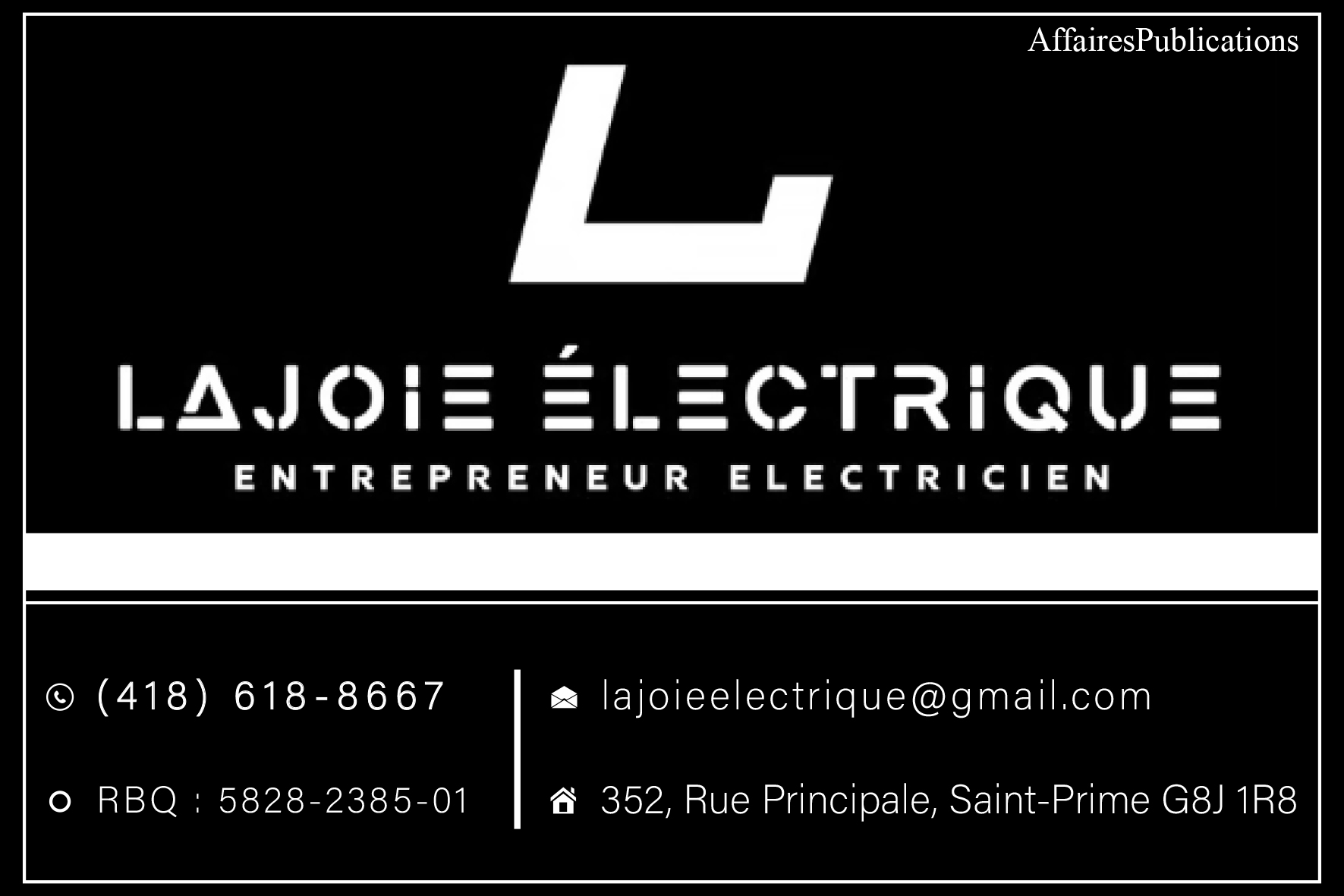 LAJOIE ÉLECTRIQUE INC