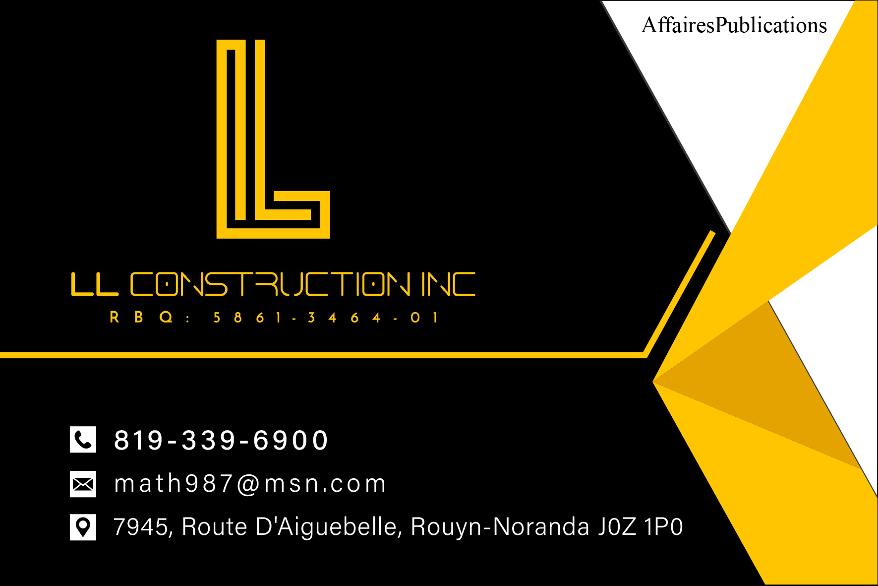 LÉGARÉ LAHAIE CONSTRUCTION INC