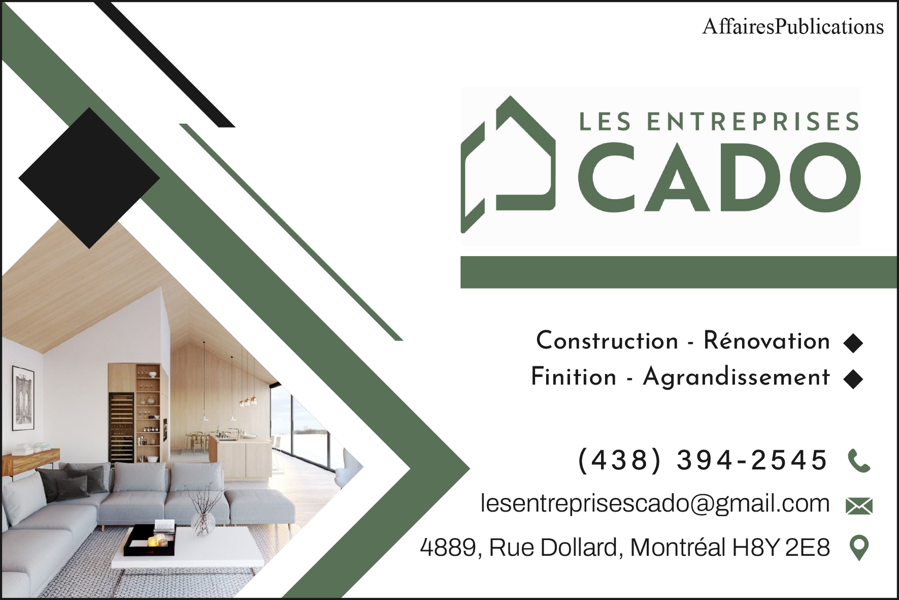 LES ENTREPRISES CADO INC
