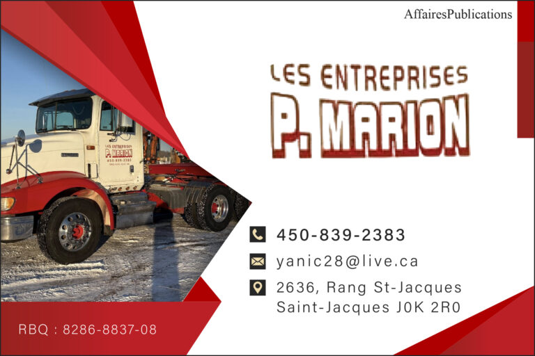 LES ENTREPRISES P. MARION INC