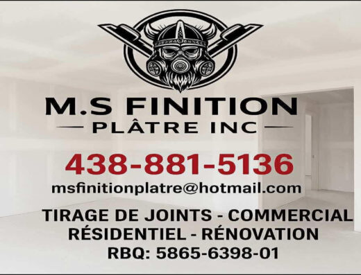 M.S FINITION PLÂTRE INC