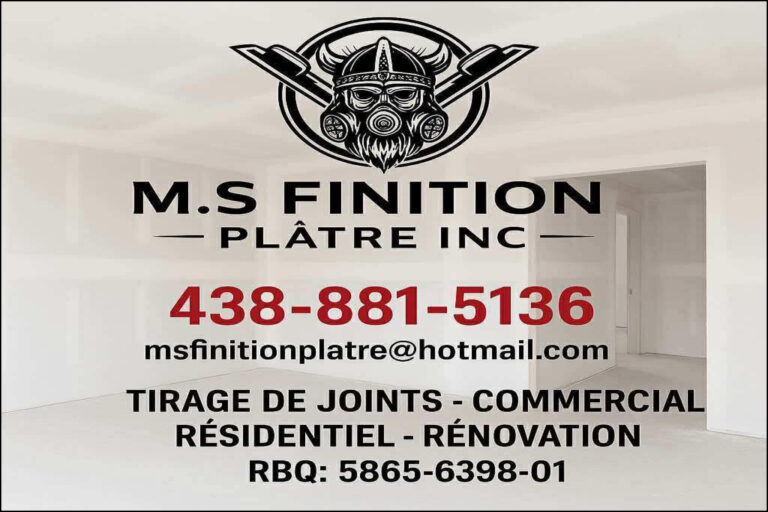 M.S FINITION PLÂTRE INC