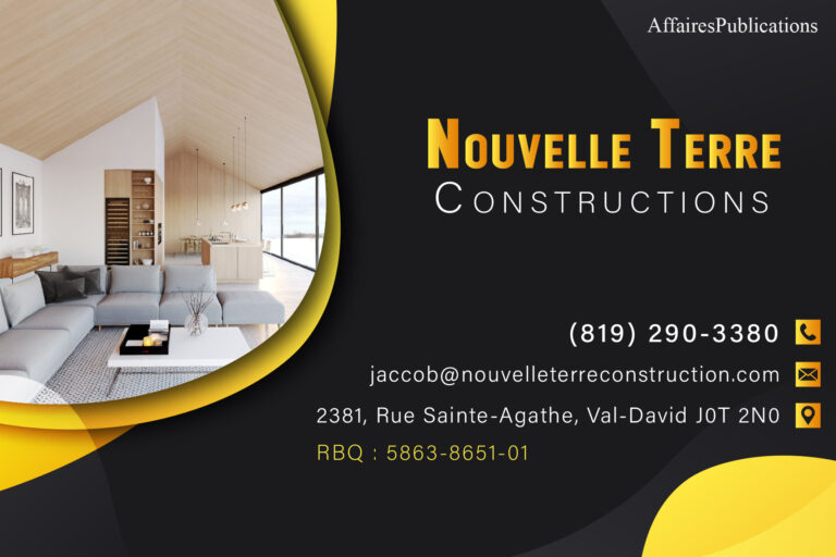 NOUVELLE TERRE CONSTRUCTIONS 9524-9264 QUÉBEC INC