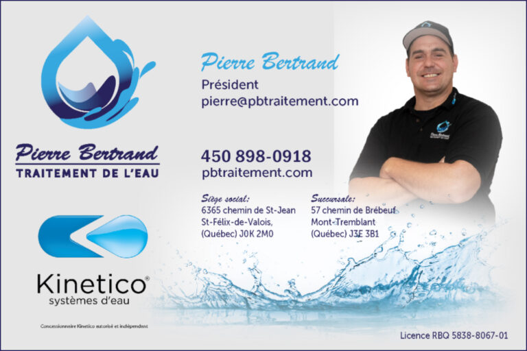 PIERRE BERTRAND TRAITEMENT DE L’EAU INC