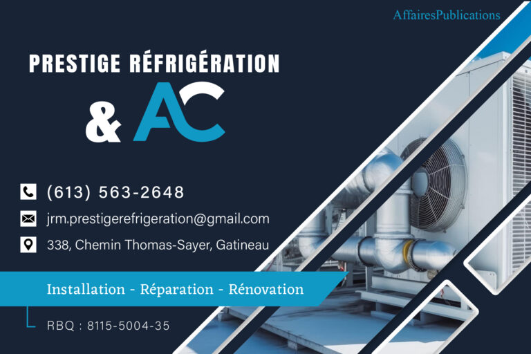 PRESTIGE RÉFRIGÉRATION & A/C 3369862 CANADA INC