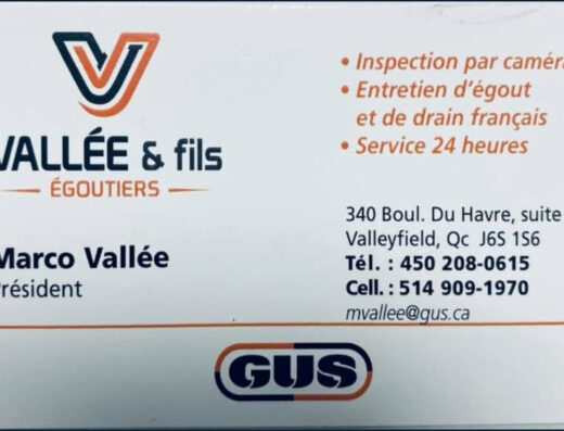 VALLÉE ET FILS ÉGOUTIERS 9164-6331 QUÉBEC INC