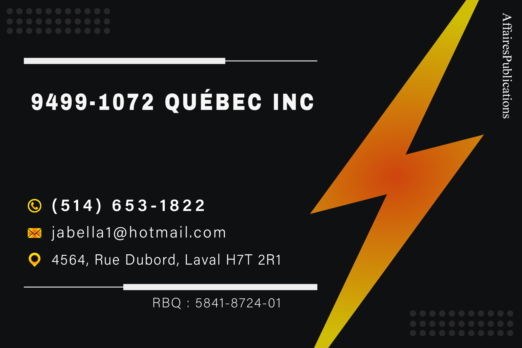 9499-1072 QUÉBEC INC