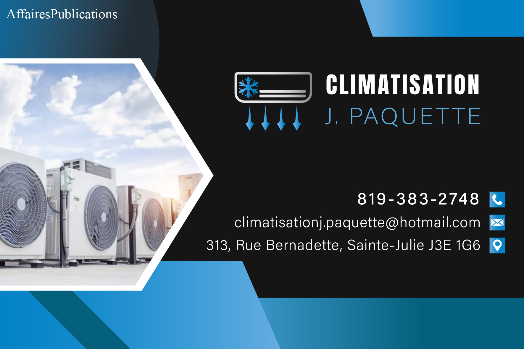 CLIMATISATION J. PAQUETTE INC