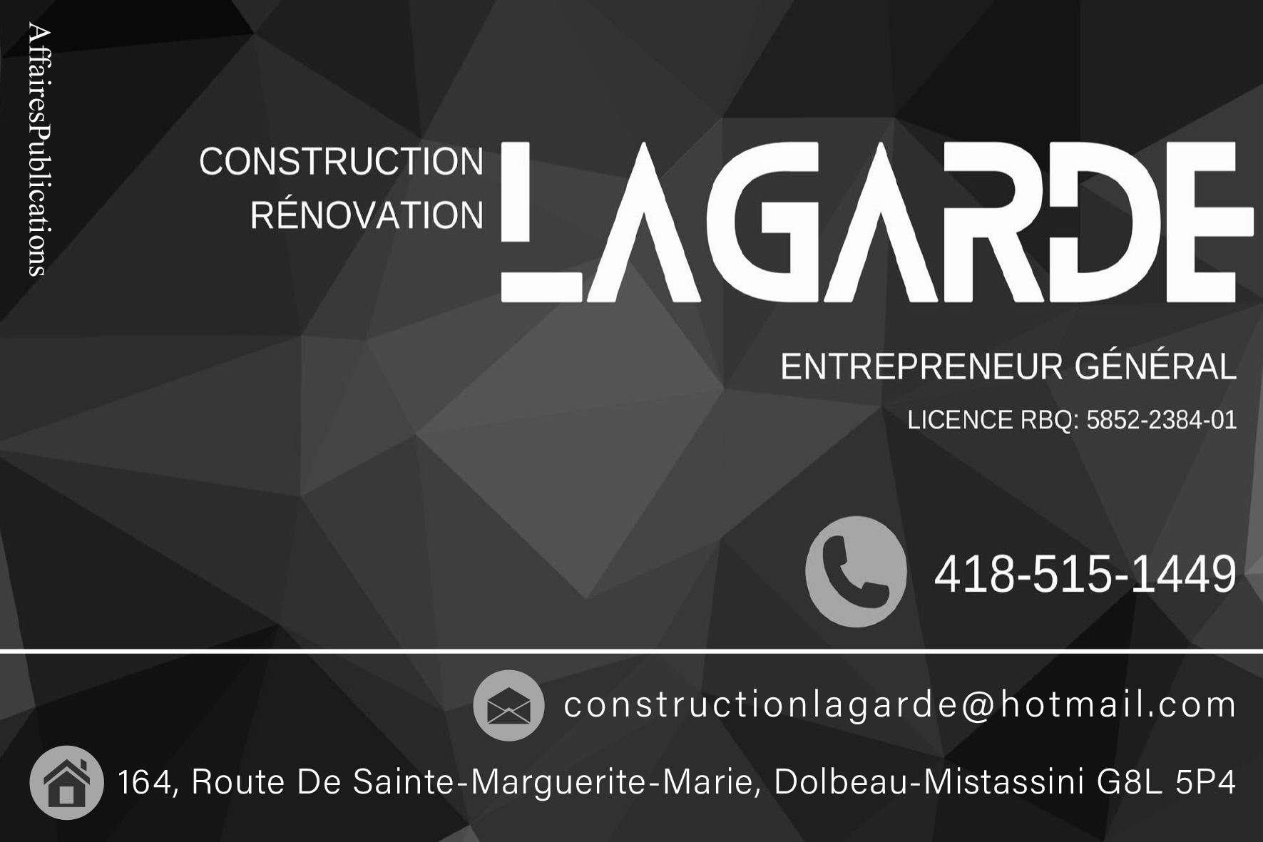 CONSTRUCTION RÉNOVATION LAGARDE INC