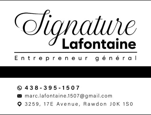 CONSTRUCTION SIGNATURE LAFONTAINE