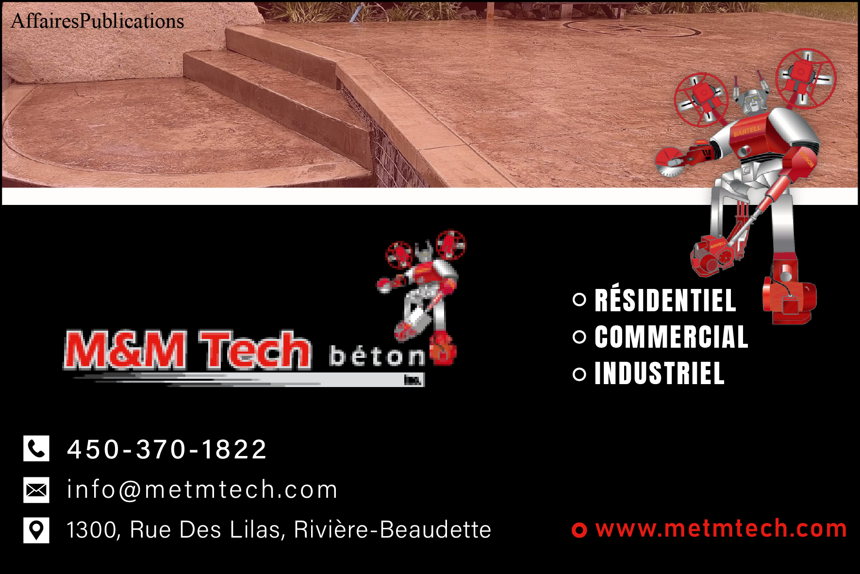 M ET M TECH BÉTON INC