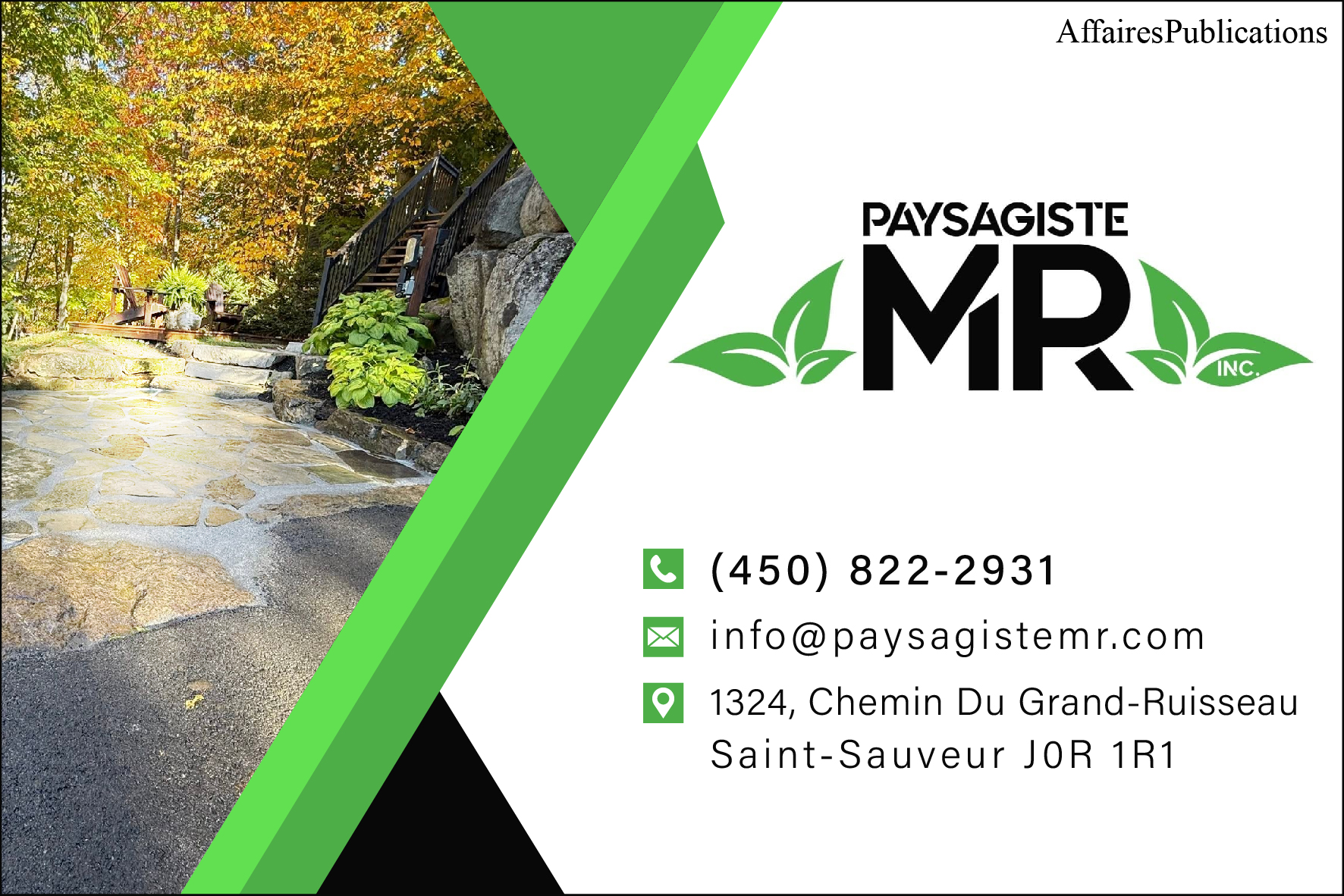 PAYSAGISTE M.R. INC