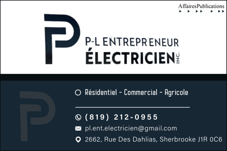 P-L ENTREPRENEUR ÉLECTRICIEN INC