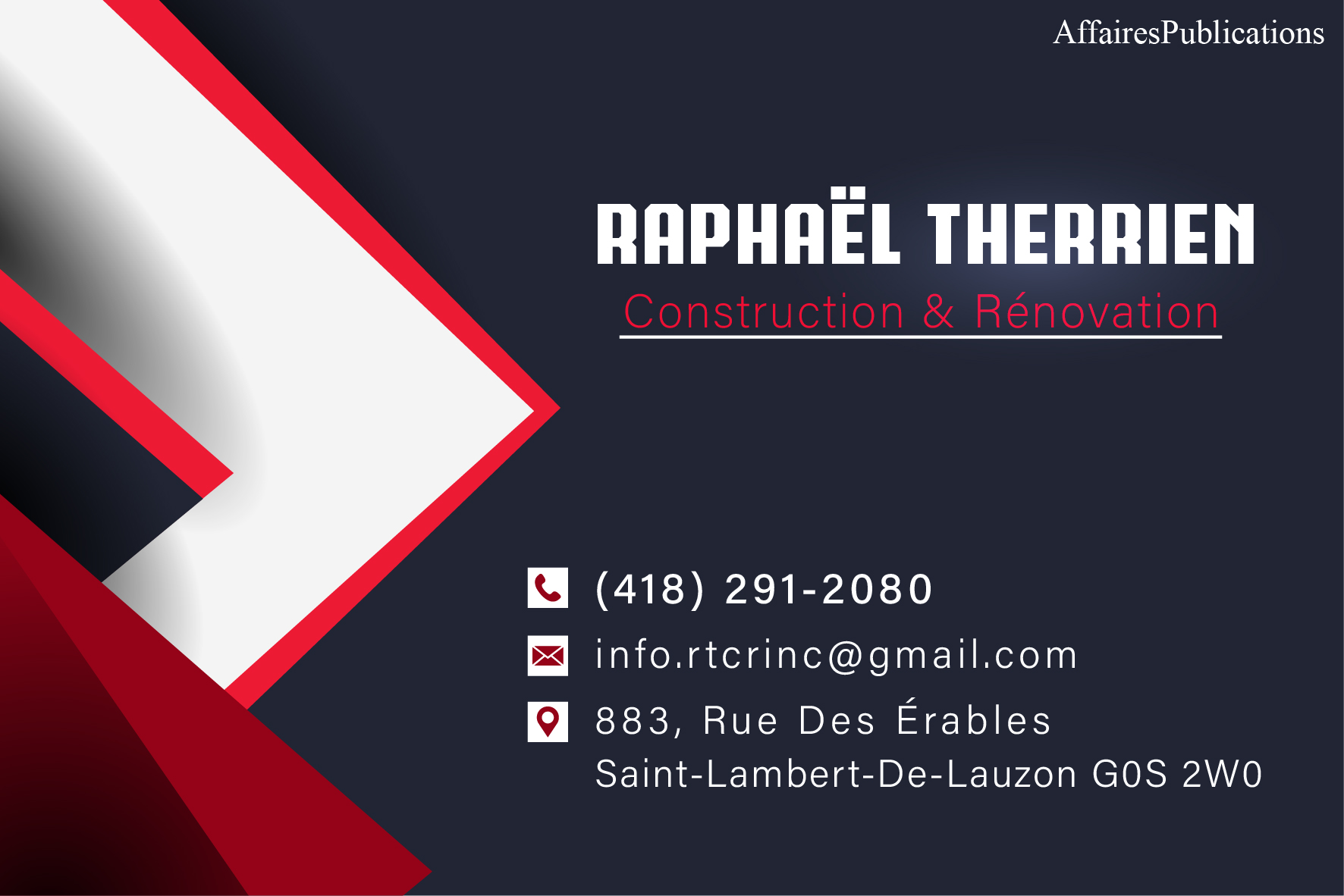 RAPHAËL THERRIEN CONSTRUCTION & RÉNOVATION INC