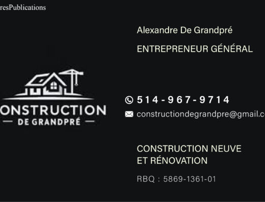 CONSTRUCTION DE GRANDPRÉ INC