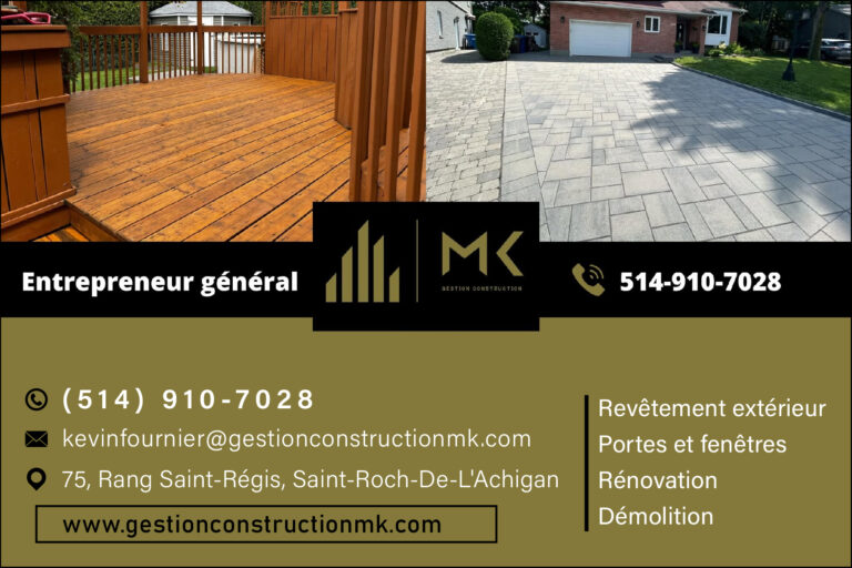 GESTION CONSTRUCTION MK INC
