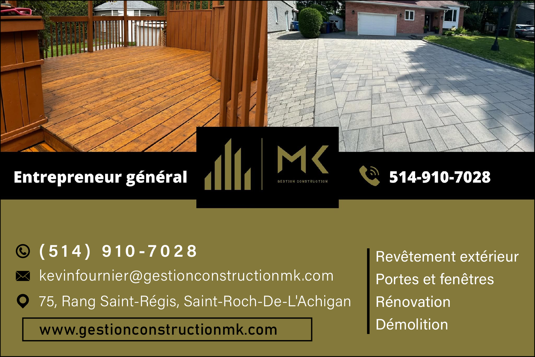 GESTION CONSTRUCTION MK INC