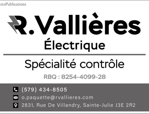 R. VALLIÈRE ÉLECTRIQUE 9042-4151 QUÉBEC INC
