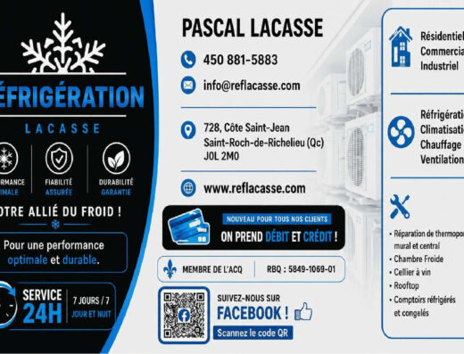 RÉFRIGÉRATION LACASSE 9495-9053 QUÉBEC INC