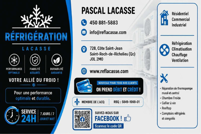 RÉFRIGÉRATION LACASSE 9495-9053 QUÉBEC INC