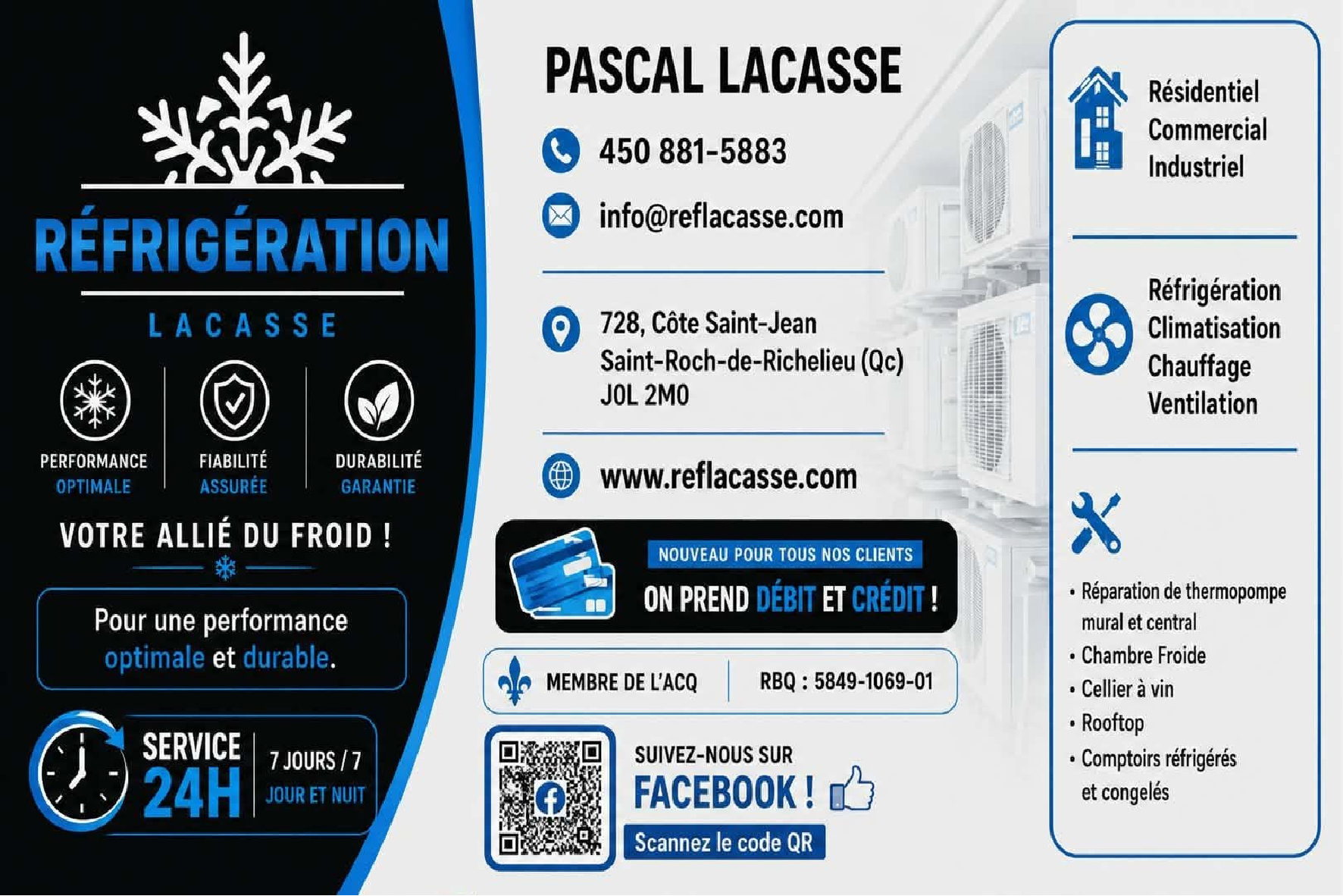 RÉFRIGÉRATION LACASSE 9495-9053 QUÉBEC INC