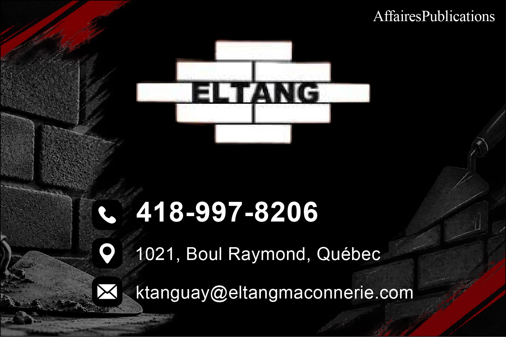 ELTANG MAÇONNERIE INC