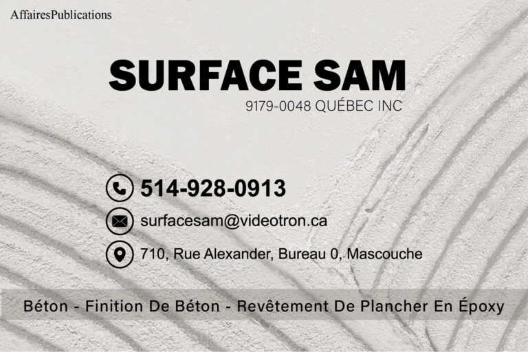 SURFACE SAM 9179-0048 QUÉBEC INC